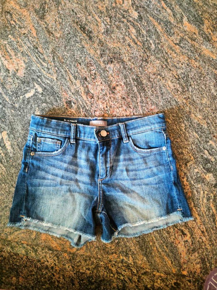 Low Waist Denim Shorts