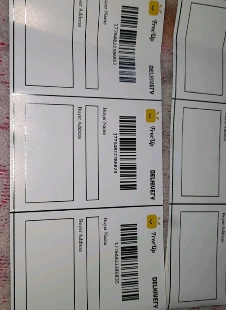 Free Up 30 Pack Shipping Label