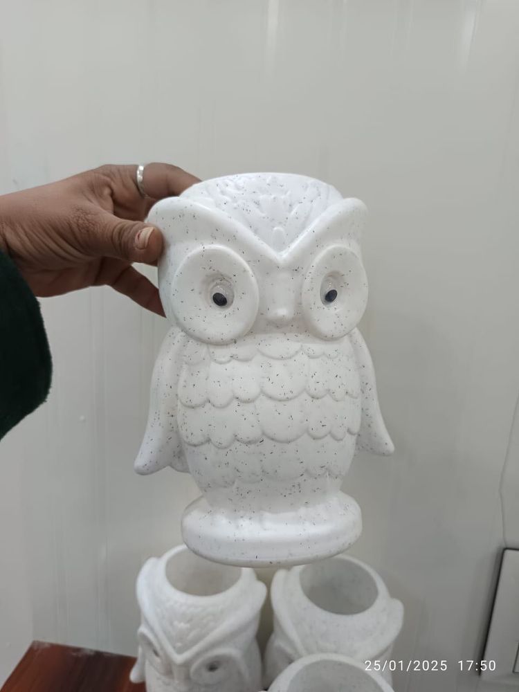 Owl Shaped Planter Pots