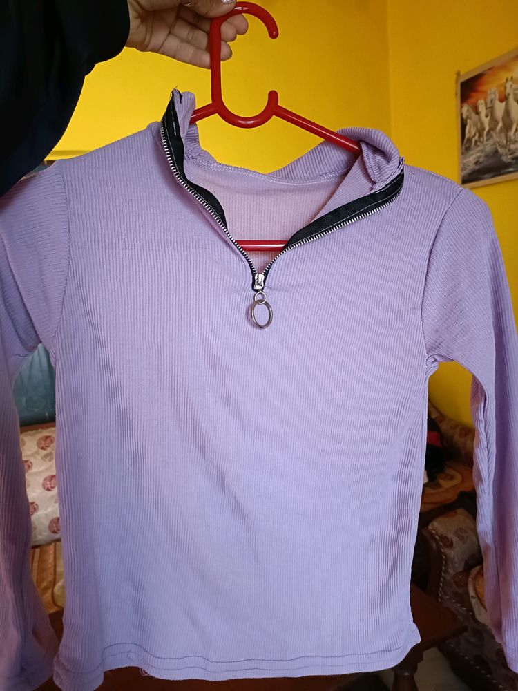 Lavender Girlish Top