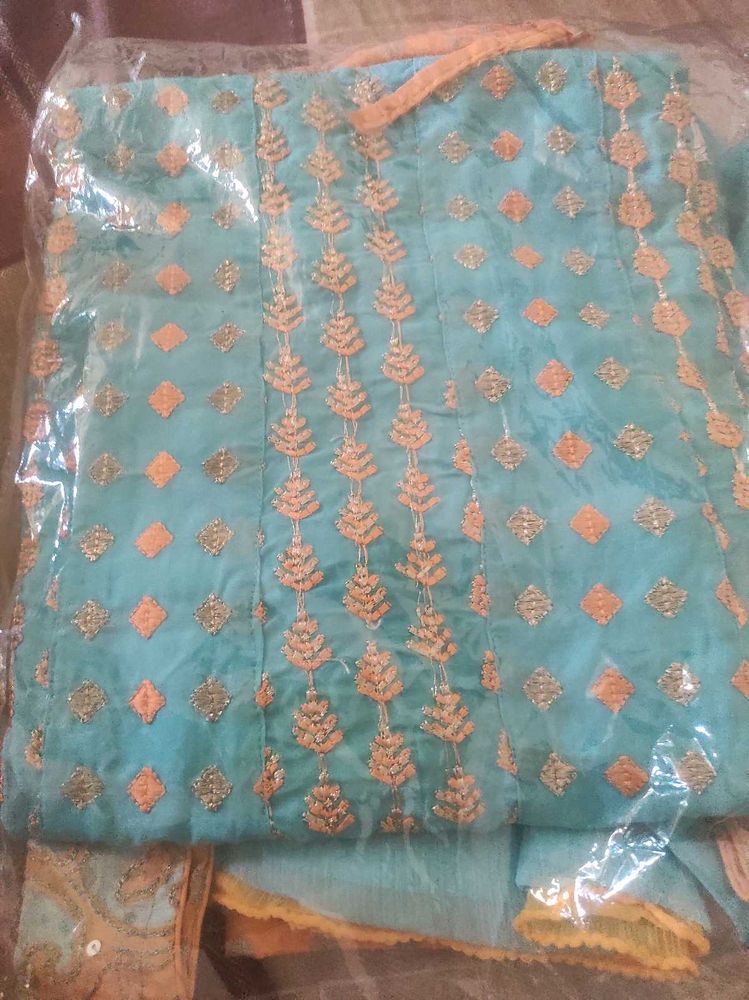 Three piece salwar for teenager girl.