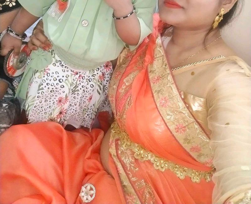 Beautiful Saree With Dora Work