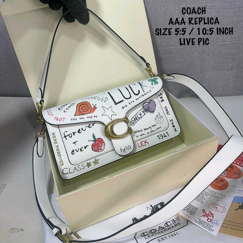 COACH TABBY SHOULDER BAG 26 SKETCH PRINT* WD BOX