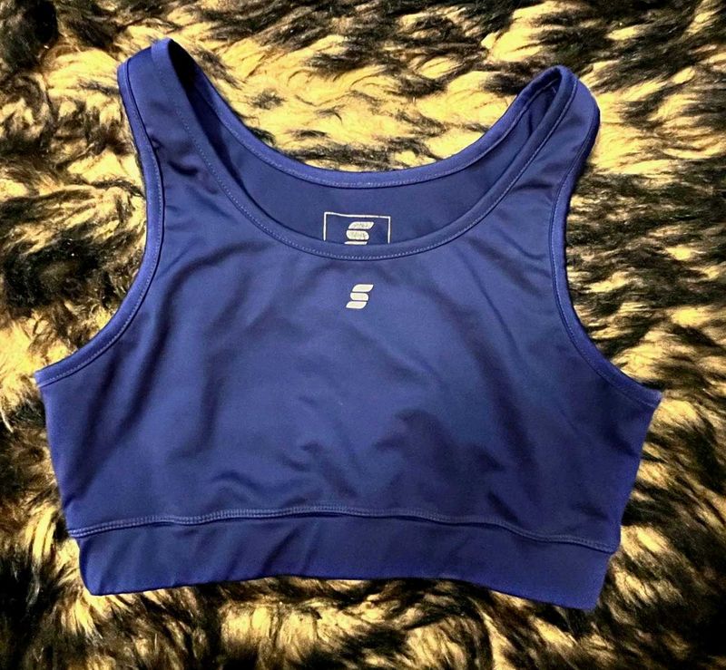 Blue Sports Bra From Symactive