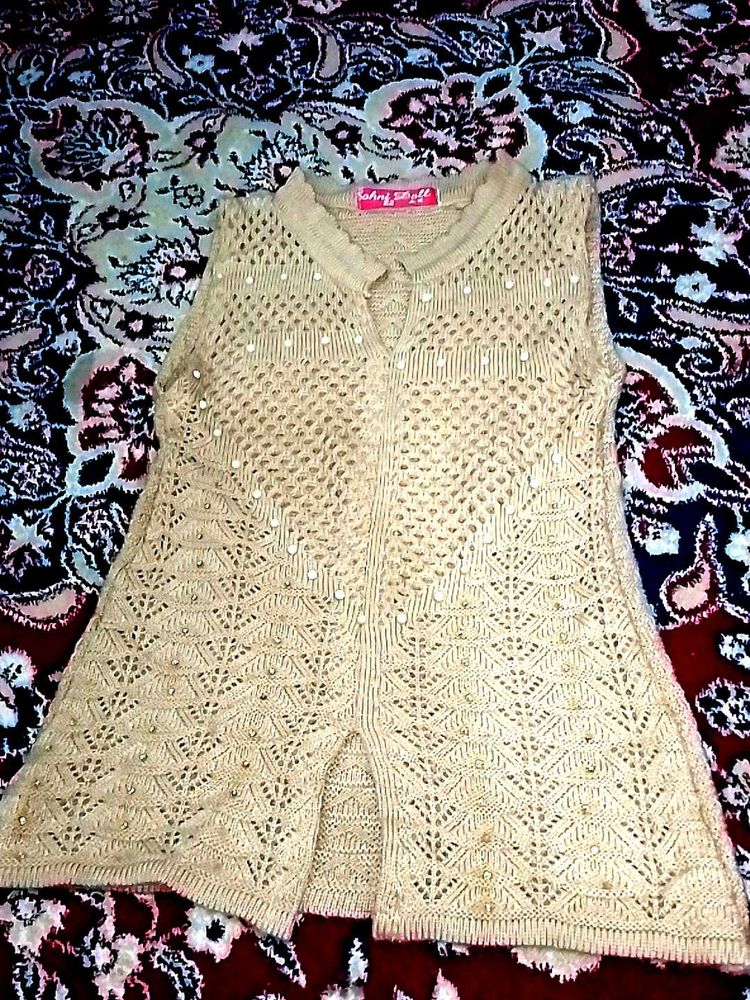 Beaded Knit Top