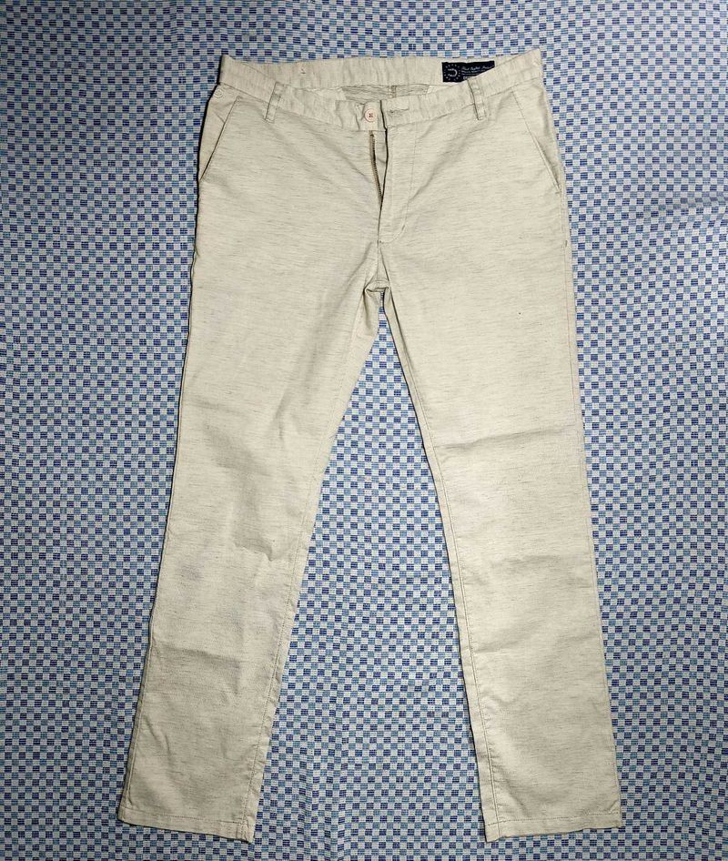 Men&#39;s Casual Beige Jeans