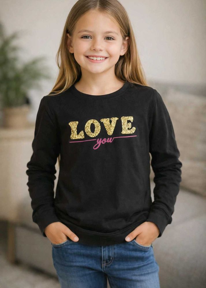 Cute 'Love You' Long Sleeve Tee
