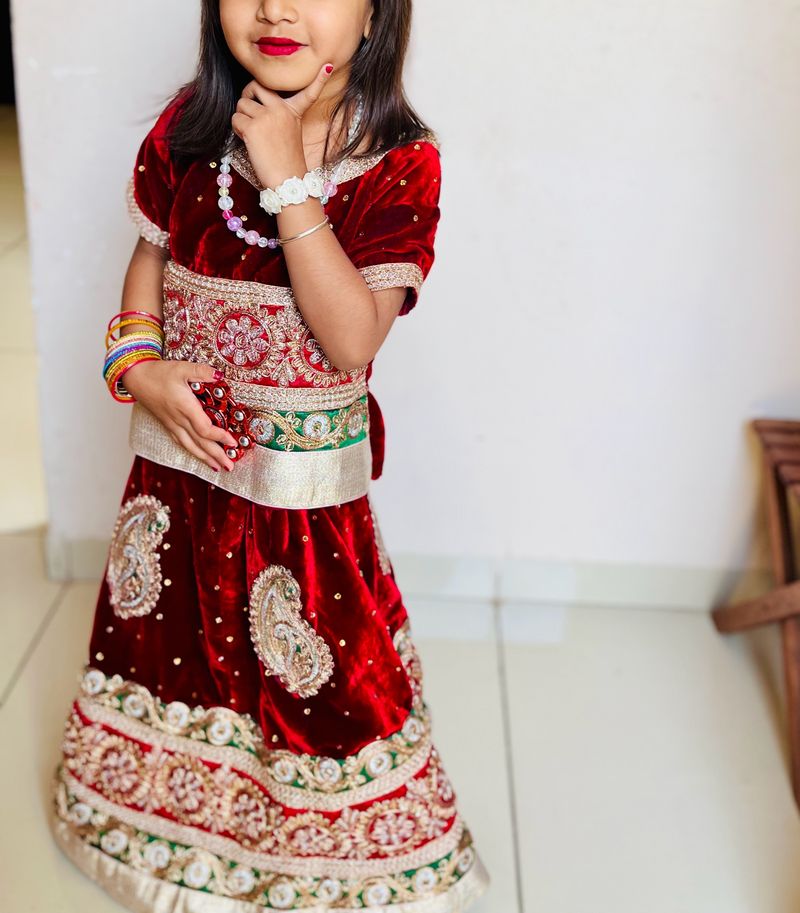 Maroon Red Lehenga Choli