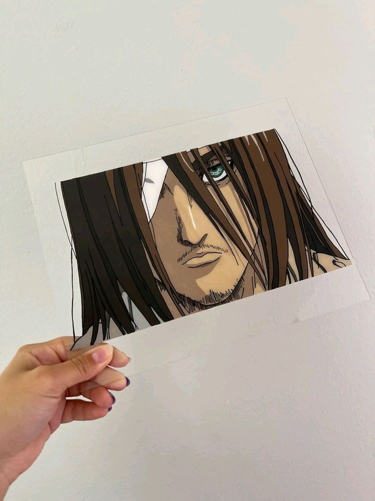 Eren Yeager Glass Painting