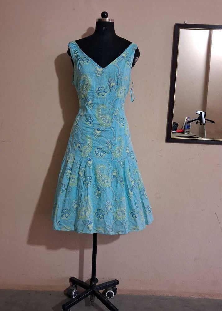 Vintage Floral Cotton Dress