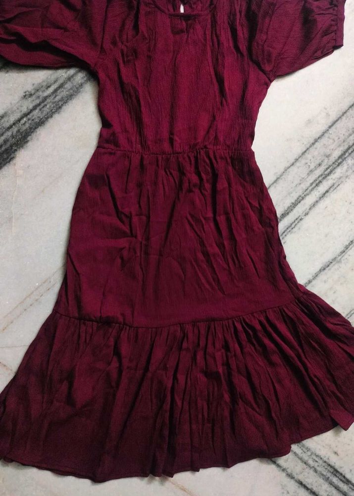 Maroon Dress