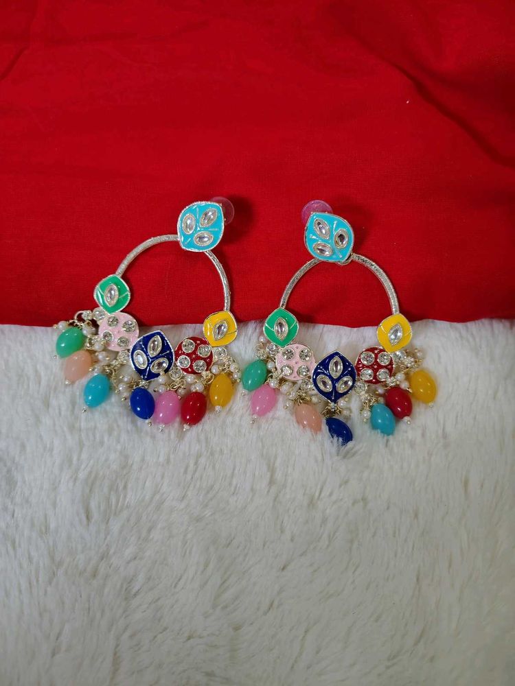 Multi Colour Earrings