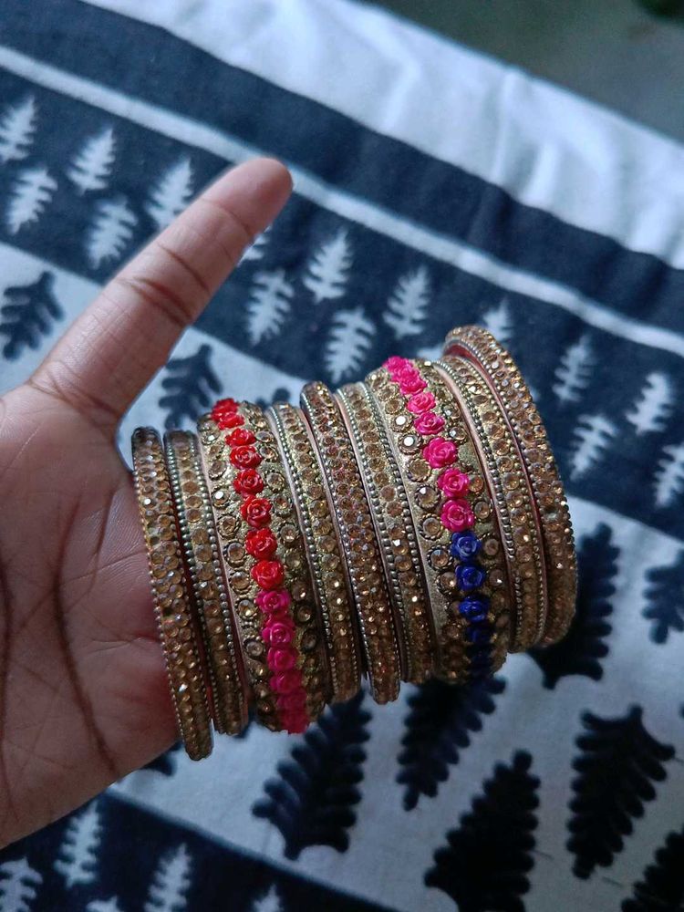 Embellished Bangle Set