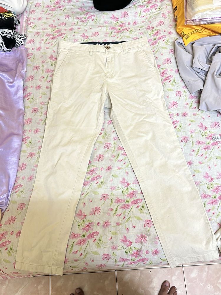 Men&#39;s Beige Trousers