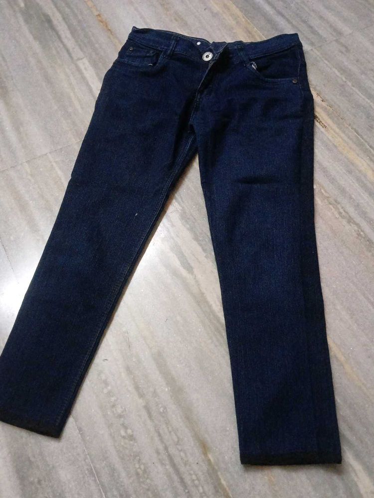 Dark Blue Denim Jeans