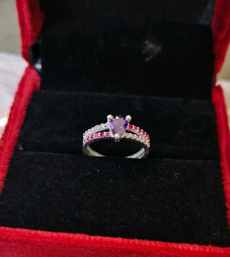 Beautiful pure silver ring # fixed price