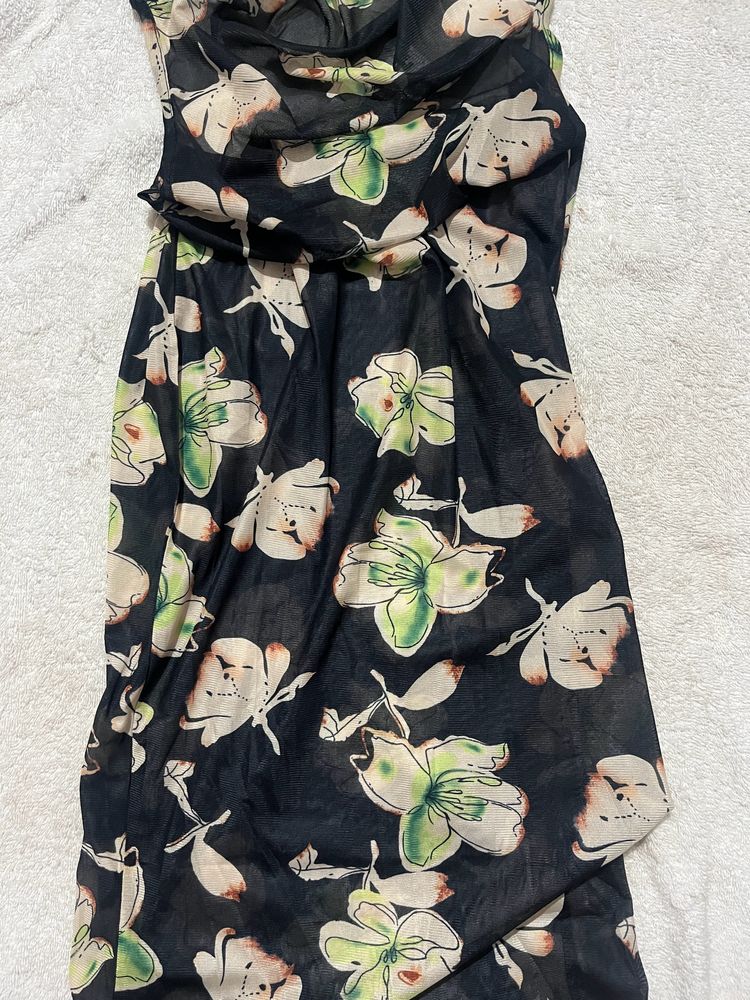 Floral Backless Maxi Dress
