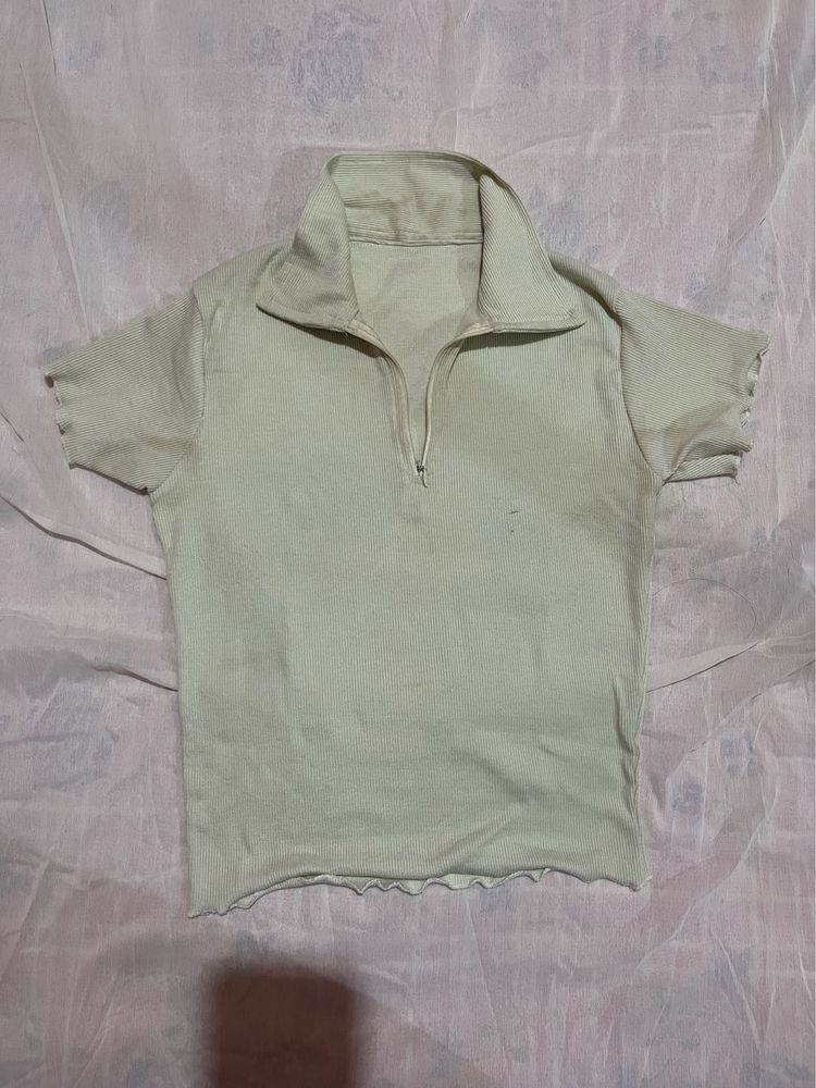 Cute soft green Crop Top