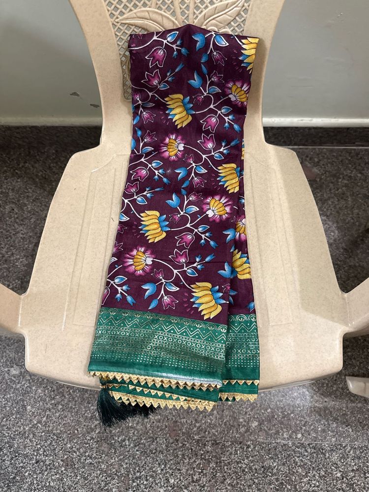 Elegant Floral Saree