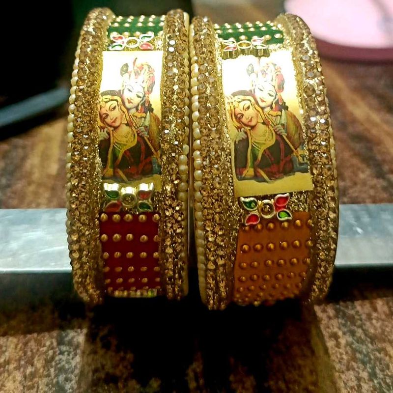 Radha Krishna Bangle Set