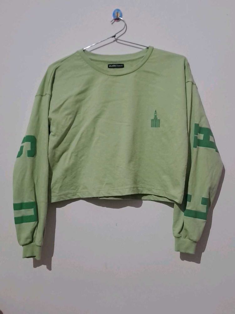 Cute Green Crop Top