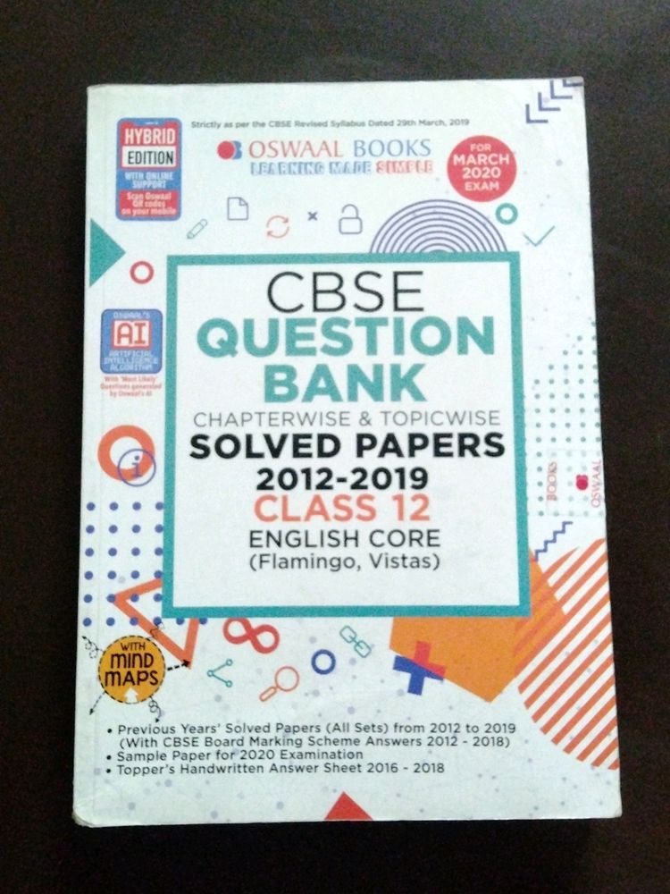 English Core Class 12 Question Bank (Oswaal)