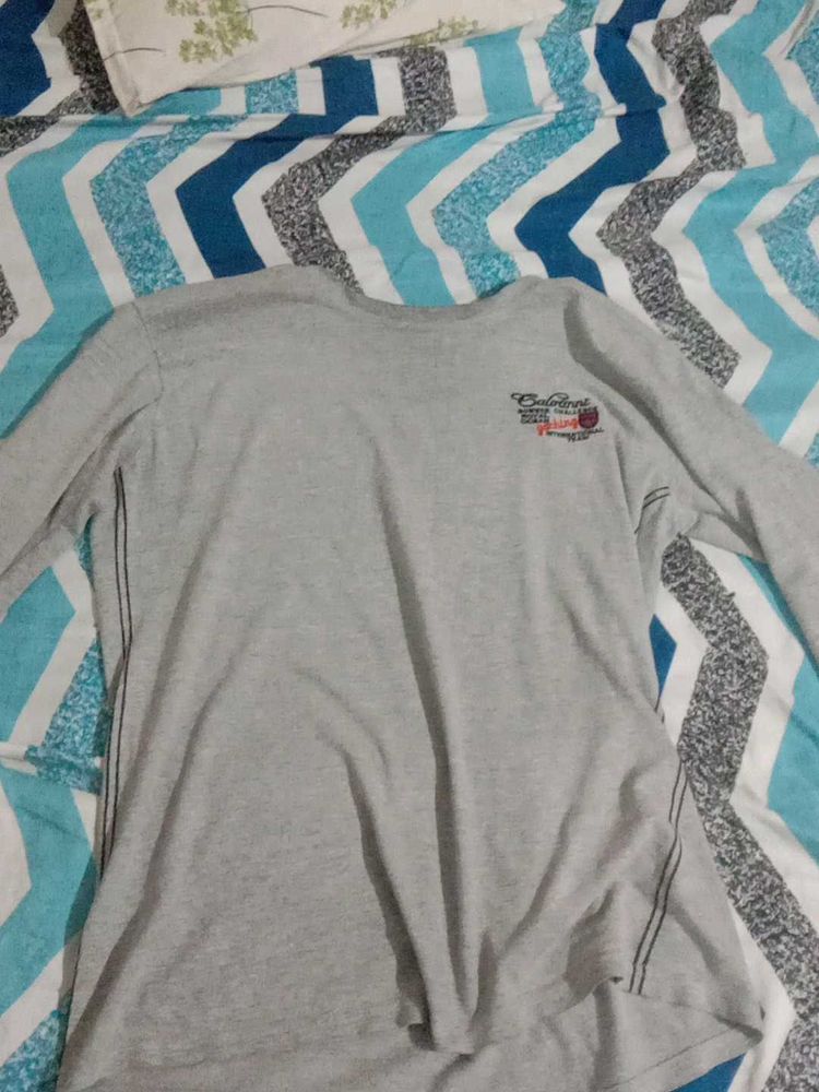Gray Long Sleeve Tee