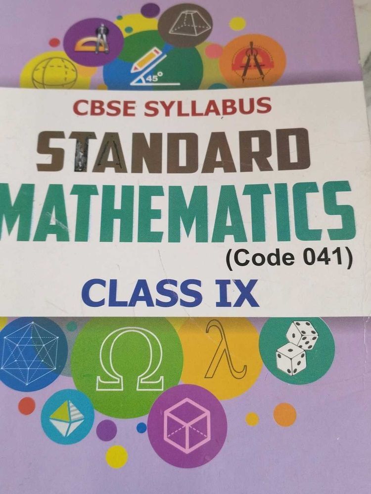 Class IX Standard Mathematics Textbook