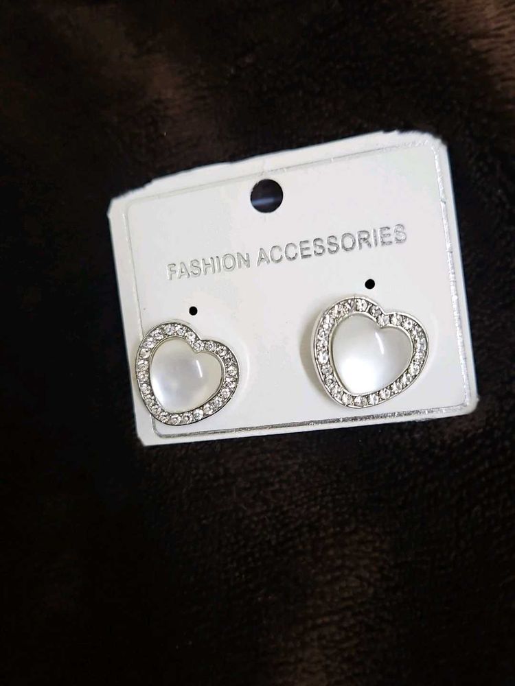 Heart Earrings Fashion Accessories