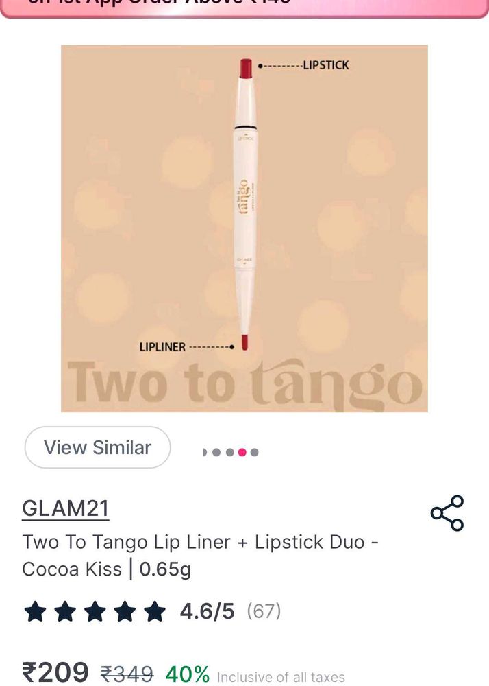 Glam21 Two To Tango Cocoa Kiss Lip Duo