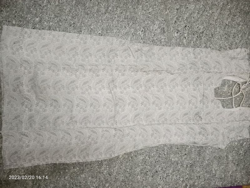 Beautiful White Short Embroidery Kurti