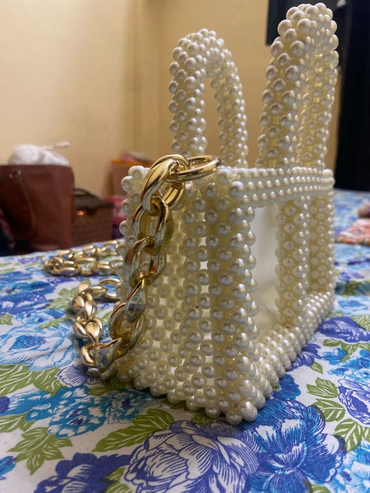 Pearl Beaded Handbag