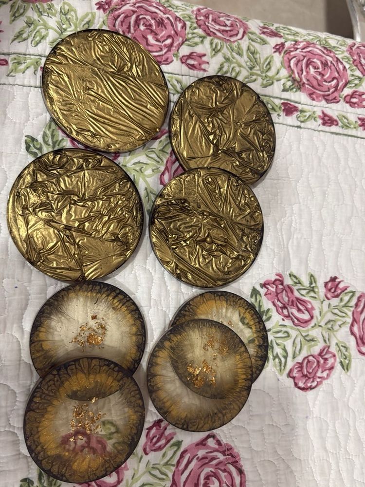 Unique Resin Coaster Set