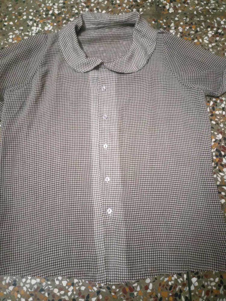 Houndstooth blouse