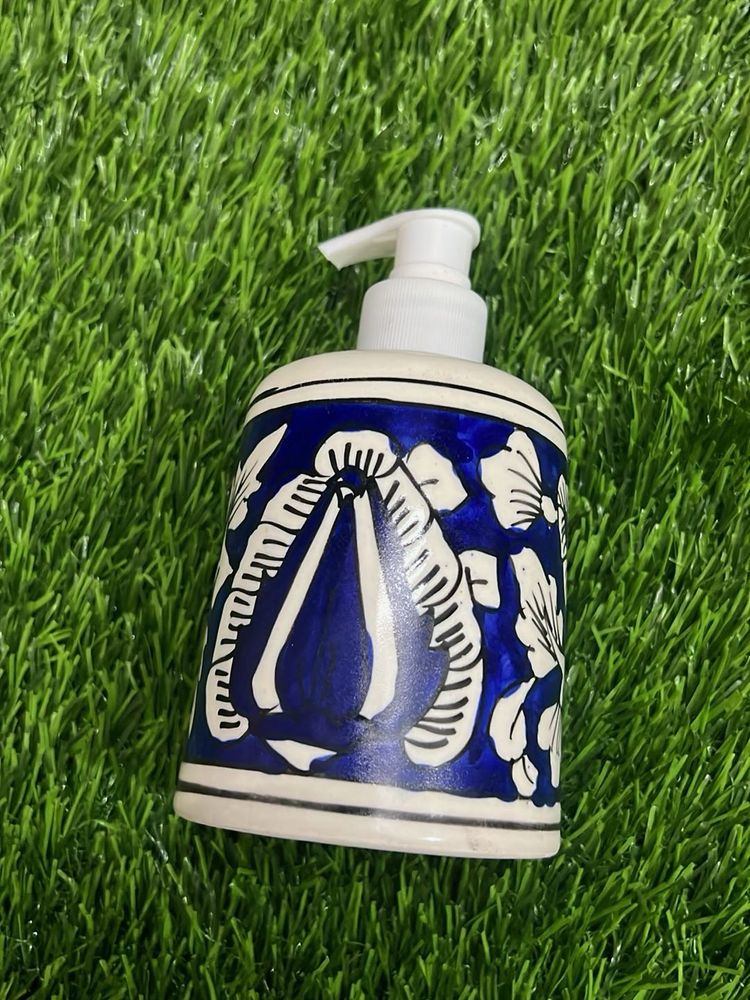 Hand-Painted Ceramic Soap Dispenser