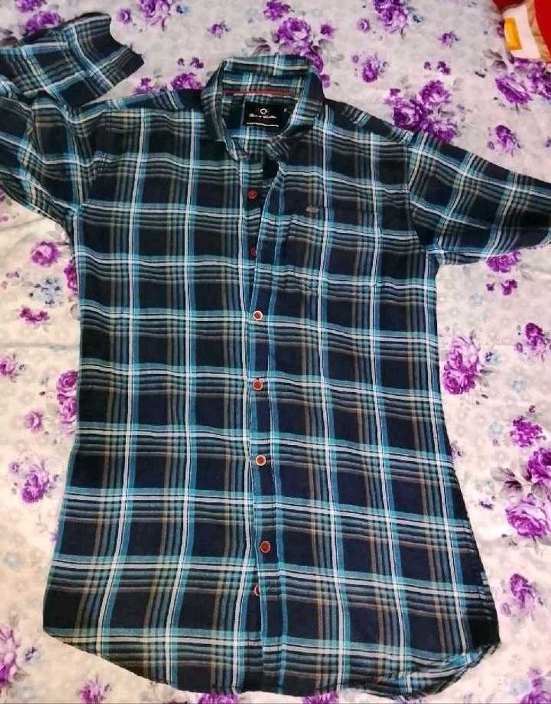 Plaid Button Down Shirt (L)