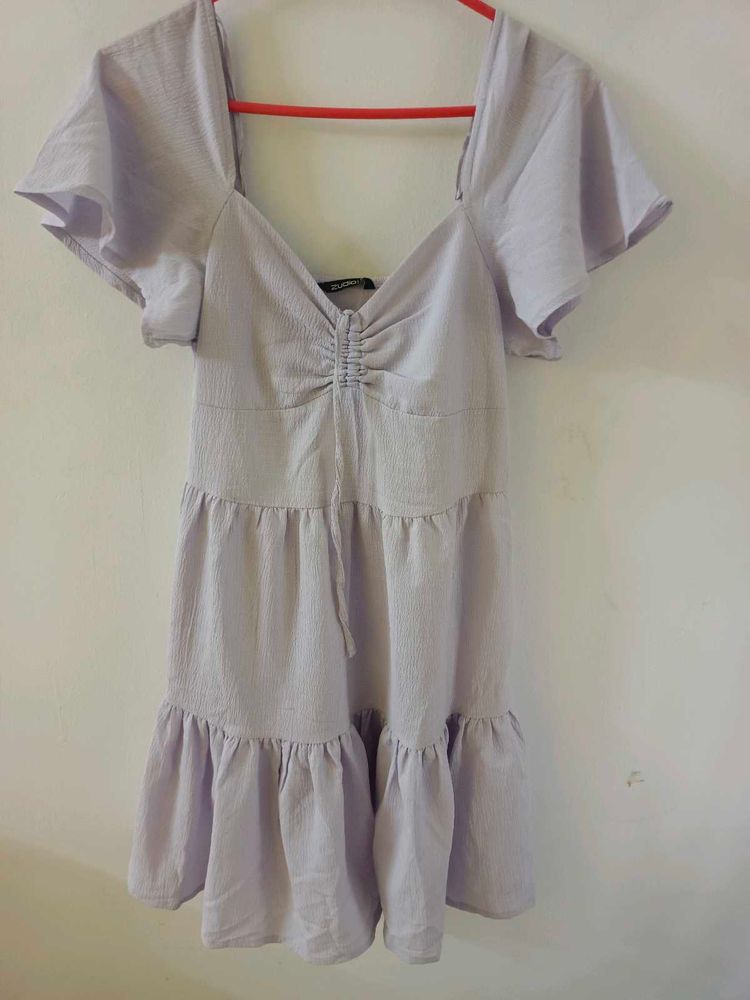 Ruffled Lavender Dress