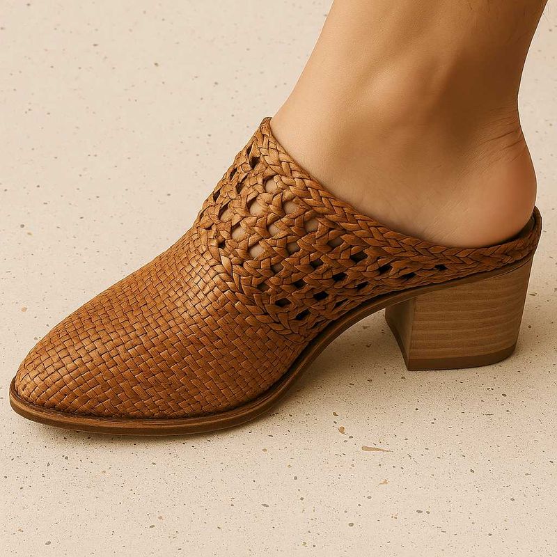 Woven Mule Heels