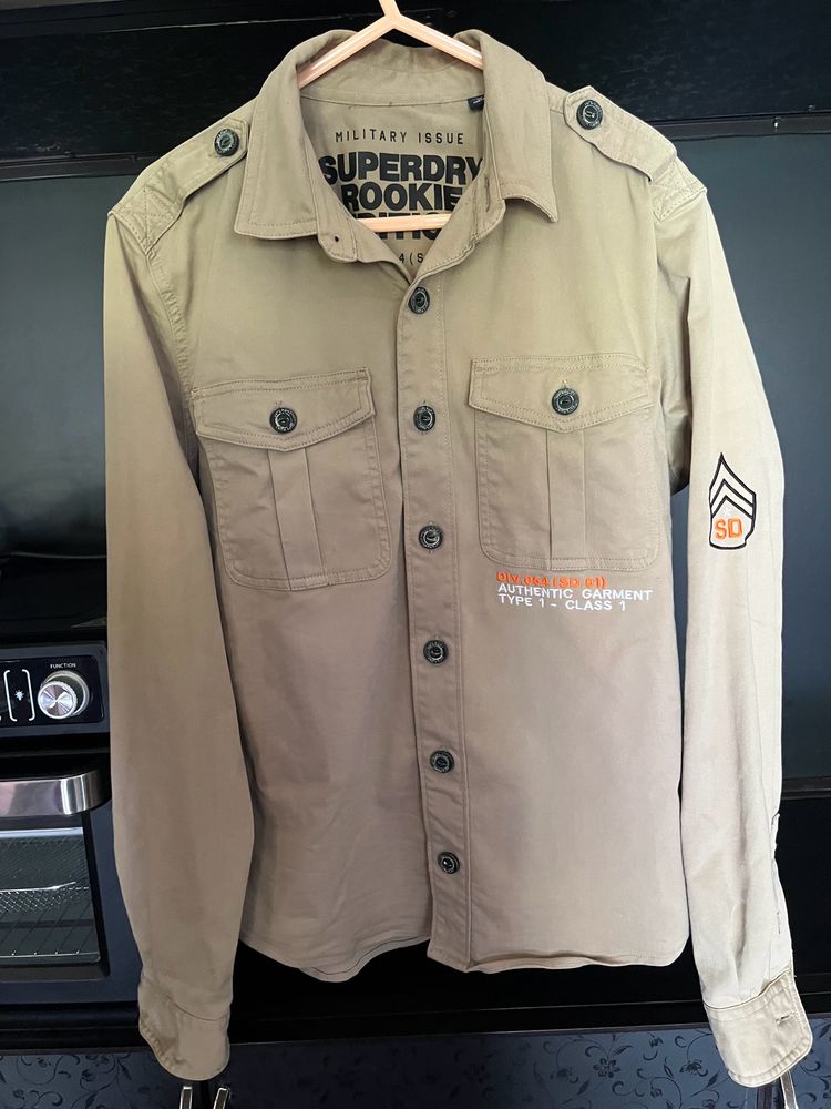 SUPERDRY  Khakhi Brown Shirt ✅