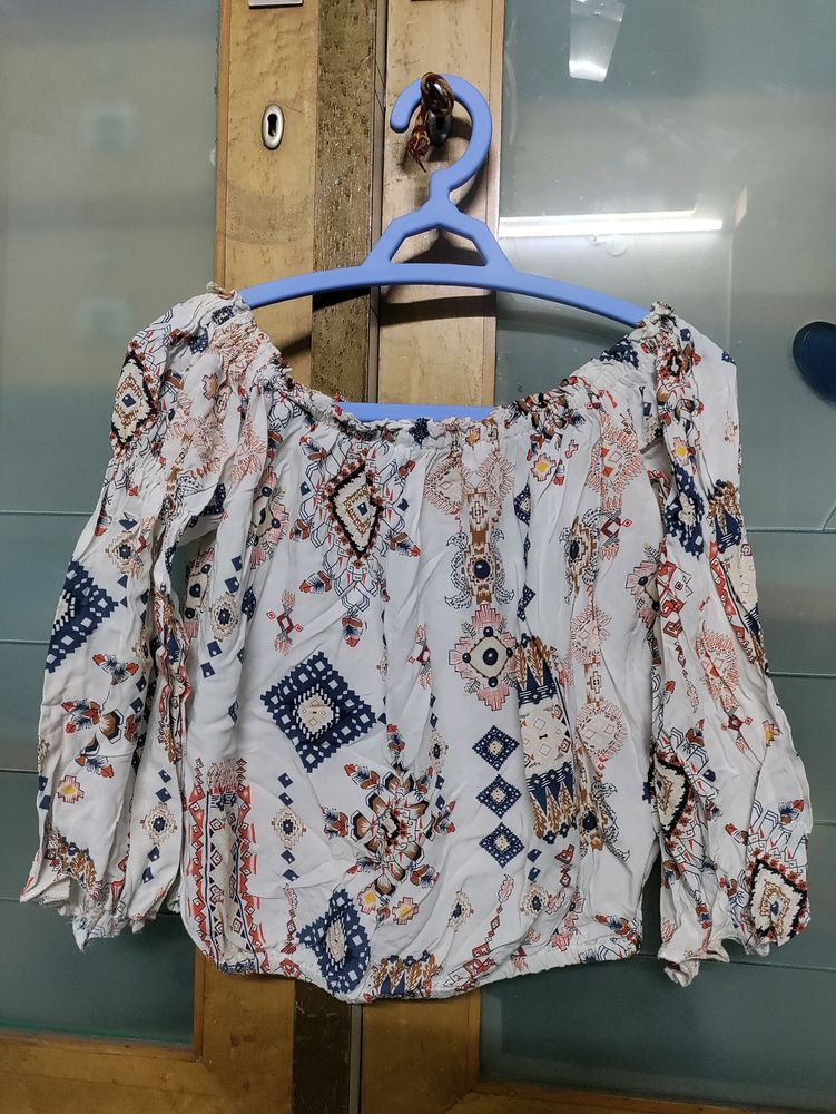 White Off shoulder Top