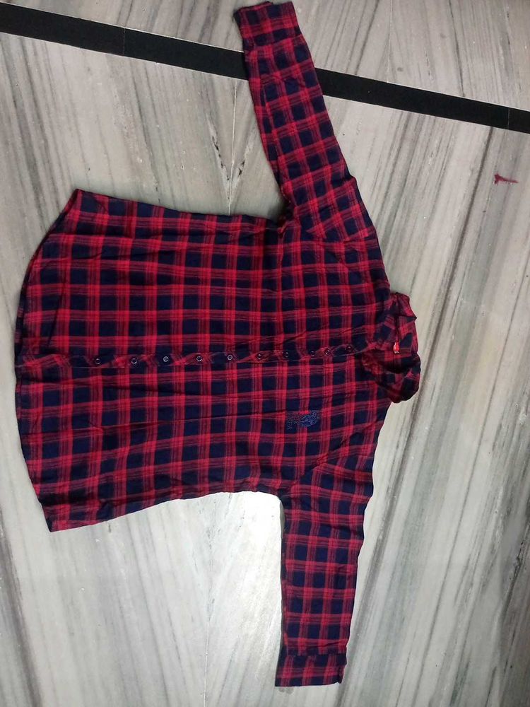 Checked Long Sleeve Shirt