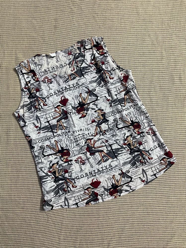 Printed Designer Back Top