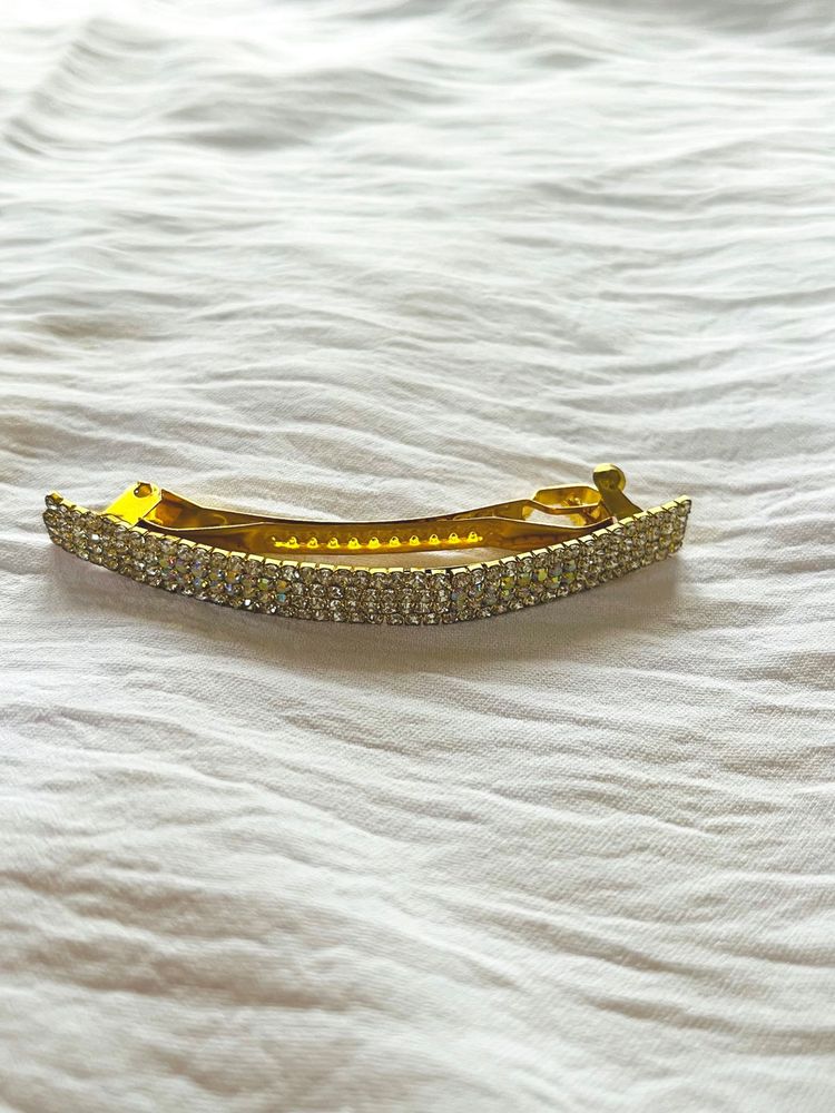 Sparkling Hair Clip and Earrings