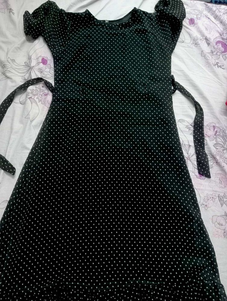 Black Polka Dot Dress
