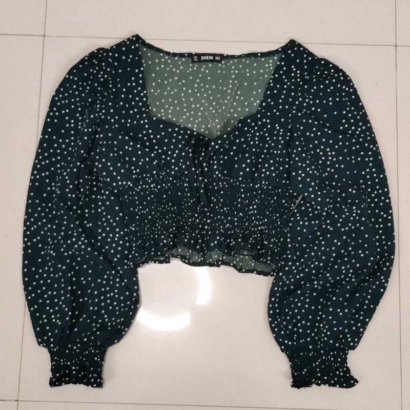 Polka Dot Crop Top