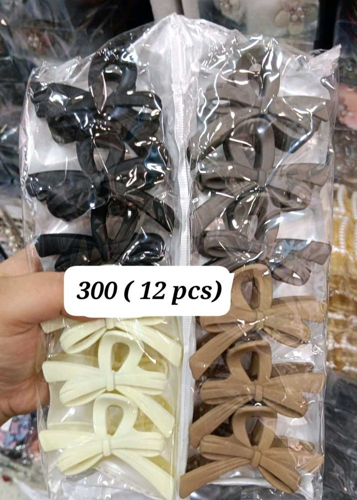 Ribbon Hair Claw Clip Set