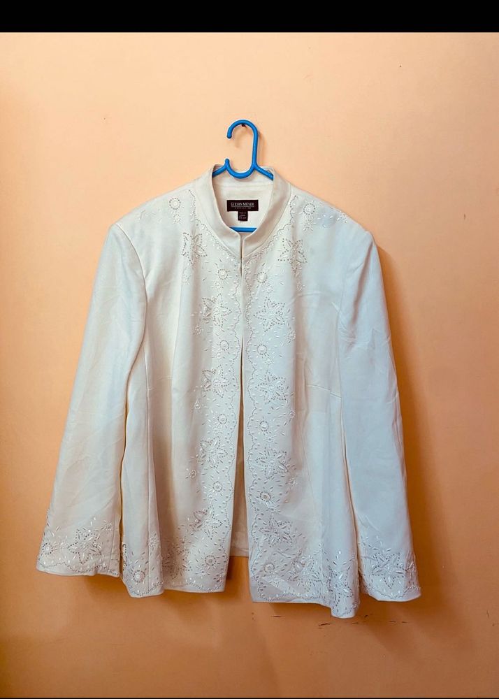 Susan Heaton Ivory Embellished Jacket