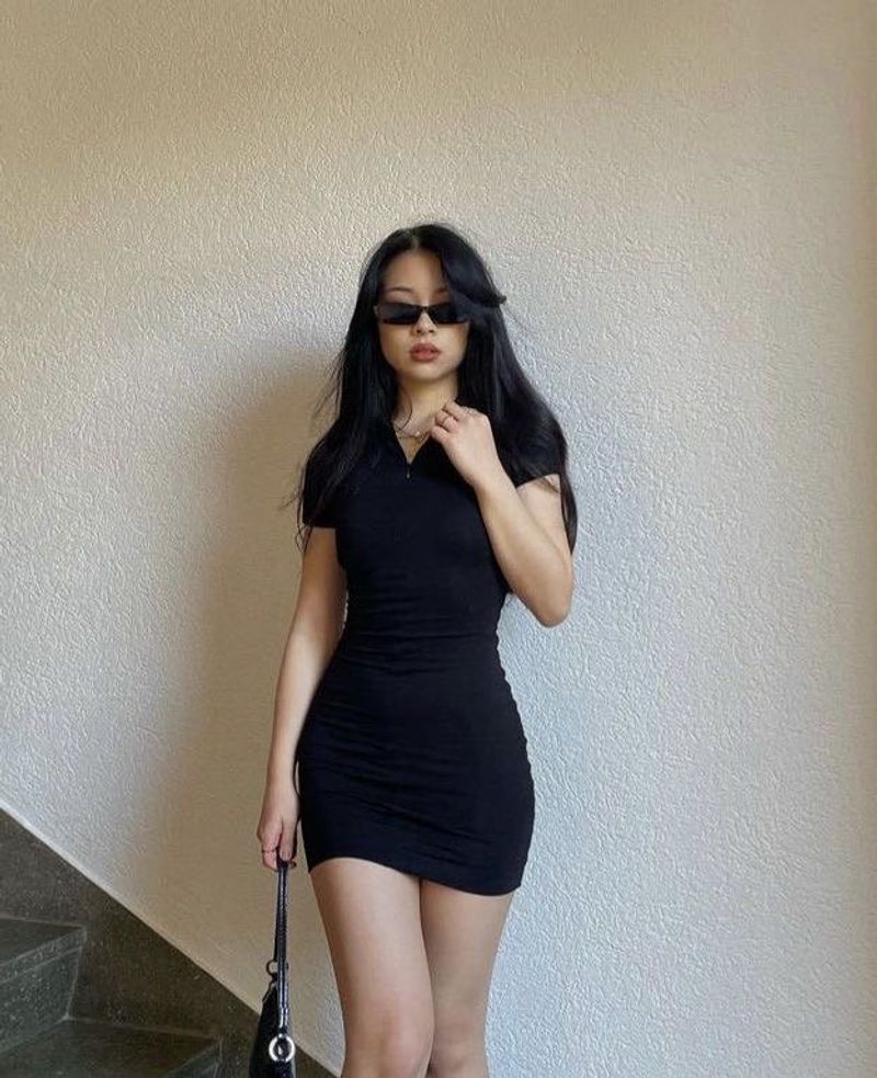 H&amp;M Black Bodycon Dress