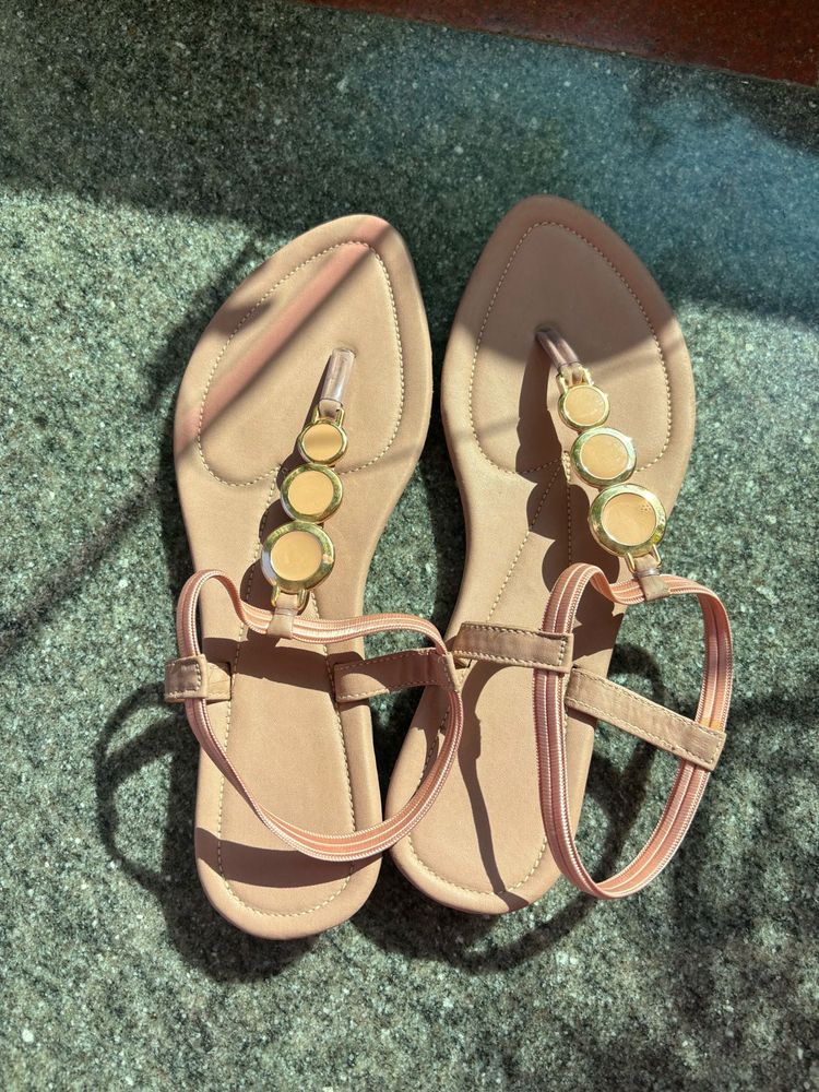 Elegant Beaded Thong Sandals