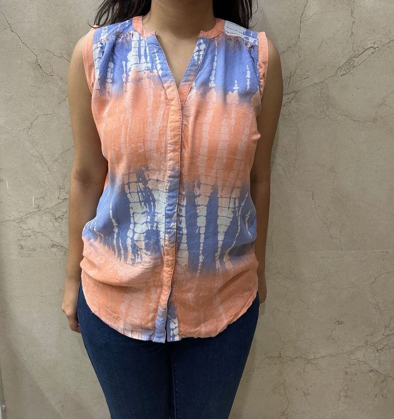 Tie-Dye Sleeveless Top
